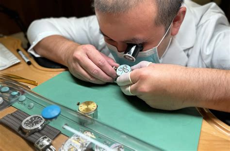 what does a rolex service consist of|Rolex service department.